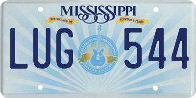 MS license plate LUG544