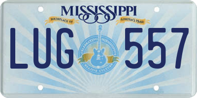 MS license plate LUG557