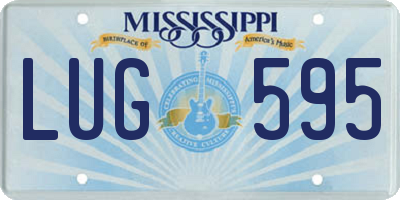 MS license plate LUG595