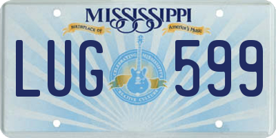 MS license plate LUG599