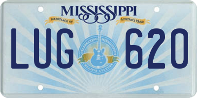 MS license plate LUG620