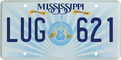 MS license plate LUG621