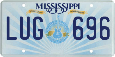 MS license plate LUG696