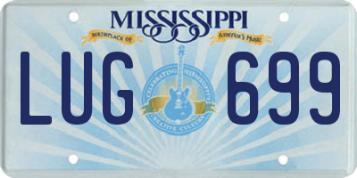 MS license plate LUG699