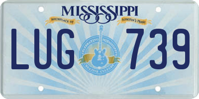 MS license plate LUG739