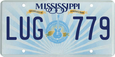 MS license plate LUG779