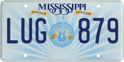 MS license plate LUG879