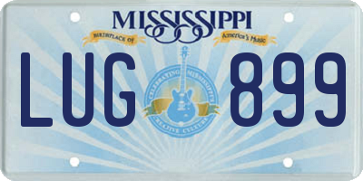 MS license plate LUG899