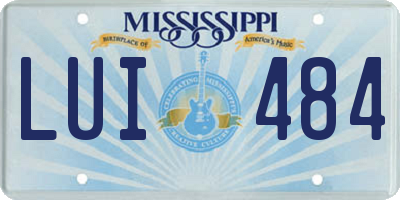 MS license plate LUI484