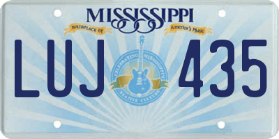 MS license plate LUJ435