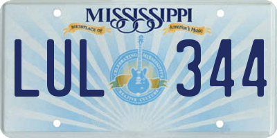 MS license plate LUL344