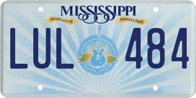 MS license plate LUL484