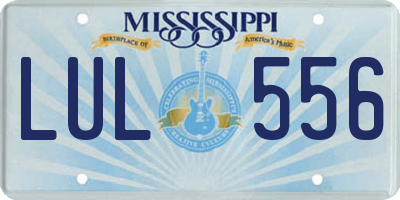 MS license plate LUL556