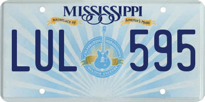 MS license plate LUL595