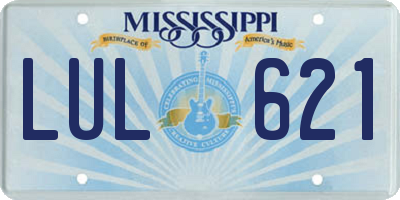 MS license plate LUL621