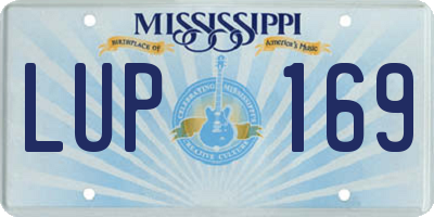 MS license plate LUP169