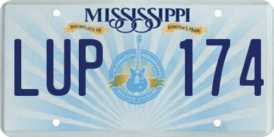 MS license plate LUP174