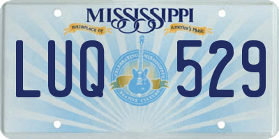 MS license plate LUQ529