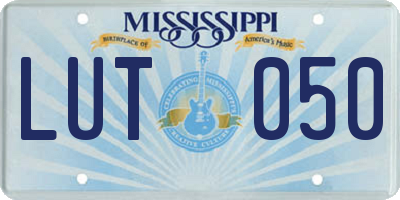 MS license plate LUT050