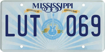 MS license plate LUT069