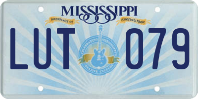 MS license plate LUT079