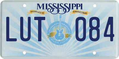 MS license plate LUT084