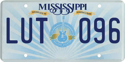 MS license plate LUT096