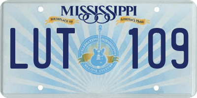 MS license plate LUT109