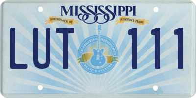 MS license plate LUT111