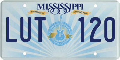 MS license plate LUT120
