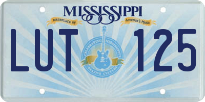 MS license plate LUT125