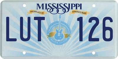 MS license plate LUT126