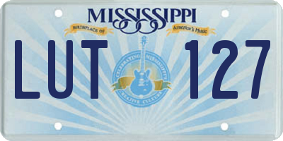 MS license plate LUT127