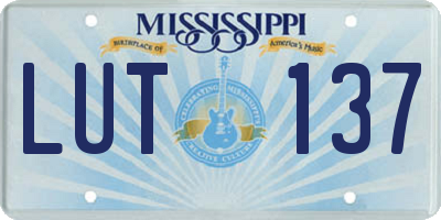 MS license plate LUT137