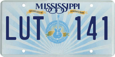 MS license plate LUT141