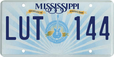 MS license plate LUT144
