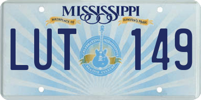 MS license plate LUT149