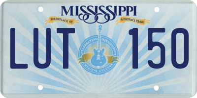 MS license plate LUT150