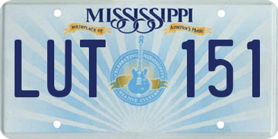 MS license plate LUT151