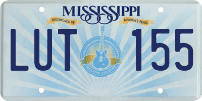 MS license plate LUT155