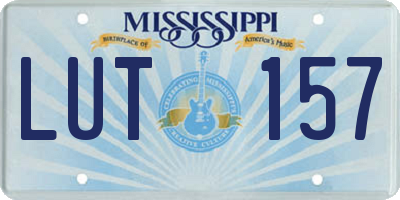 MS license plate LUT157