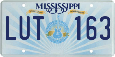 MS license plate LUT163