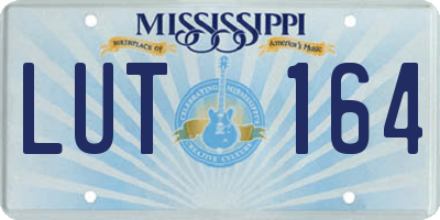 MS license plate LUT164