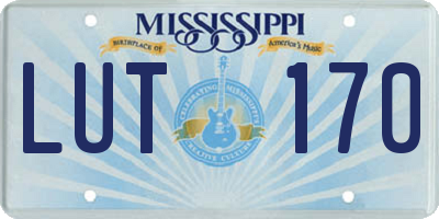 MS license plate LUT170