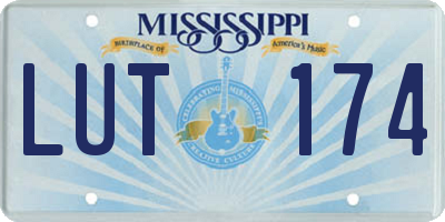 MS license plate LUT174