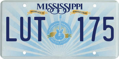 MS license plate LUT175