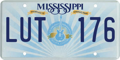 MS license plate LUT176