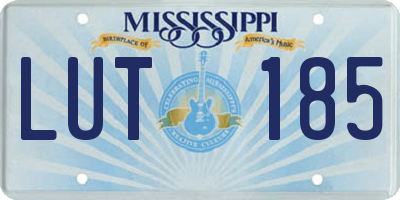 MS license plate LUT185