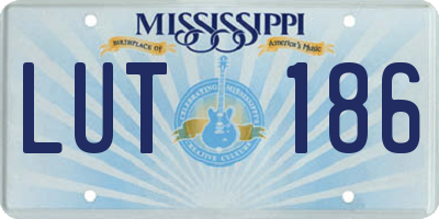 MS license plate LUT186