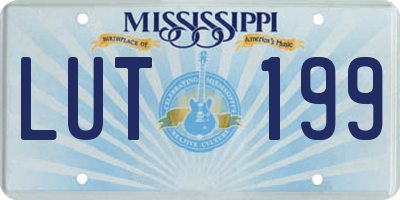 MS license plate LUT199